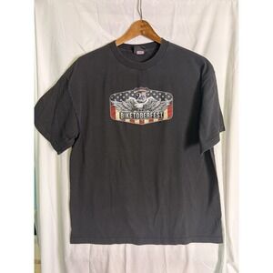 Hot Leather Men's Black Biketoberfest Daytona Beach 25Th Year T-Shirt Sz XL